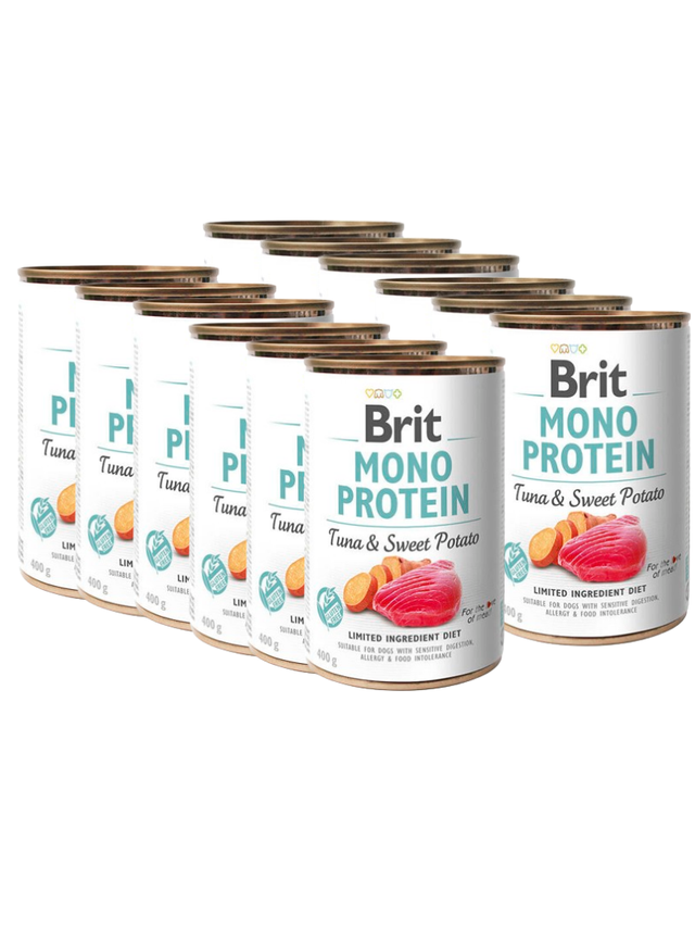 BRIT MONO PROTEIN TUNA & SWEET POTATO 12x400g
