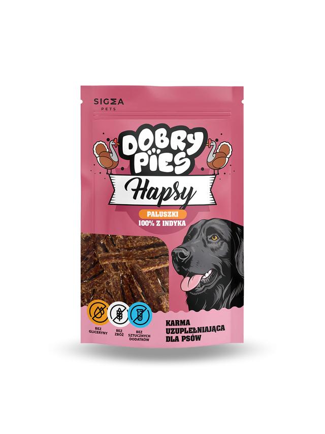 Dobry Pies Hapsy Paluszki 100% z Indyka 100g