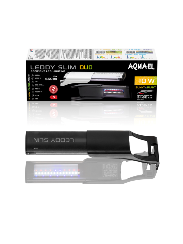 AQUAEL Leddy SlimDuo 10W Sunny Plant&Night czarny
