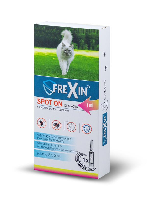 FREXIN Krople przeciw ektopasożytom dla kota 1 ml