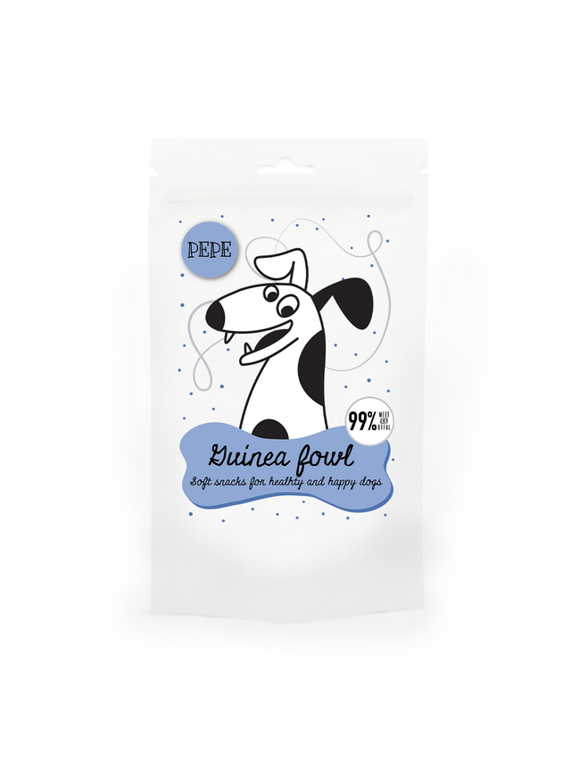 Paka Zwierzaka  PEPE mini chunkies guinea fowl (perliczka) 70g