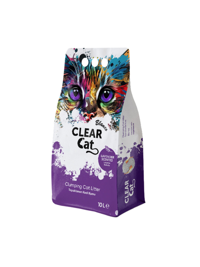 Clear Cat Blanco Lawenda żwirek bentonitowy 10l