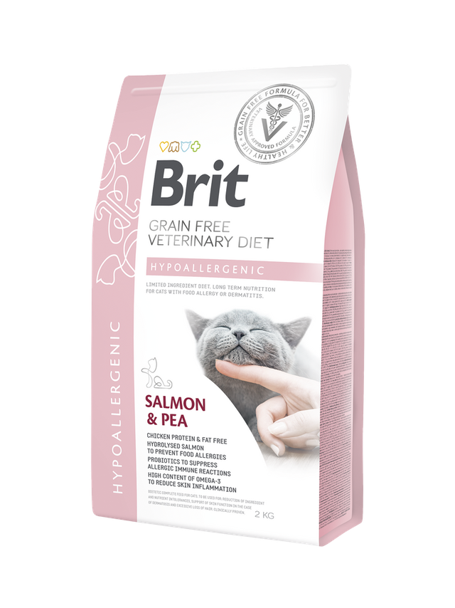 Brit gf veterinary diets cat Hypoallergenic 2kg