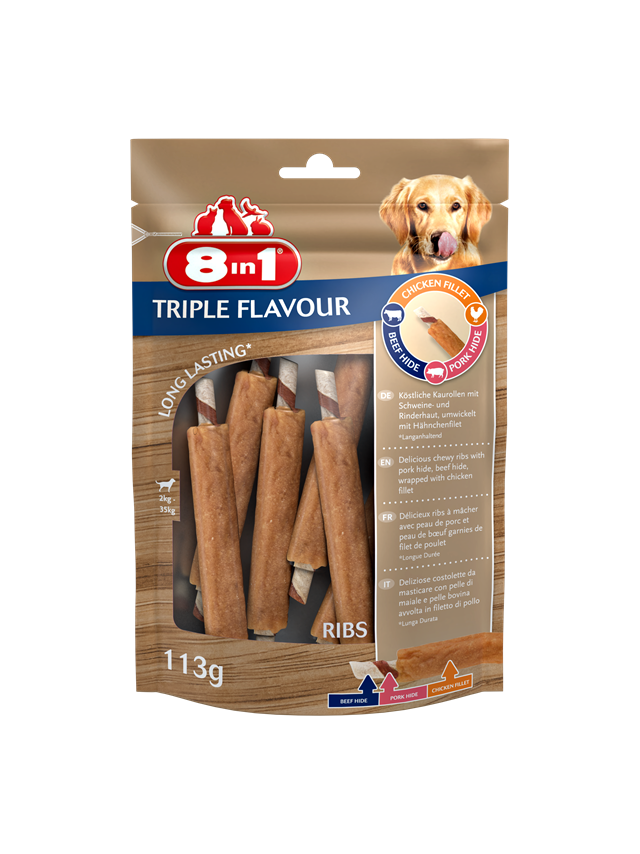 8in1 Triple Flavour Ribs 6 szt.