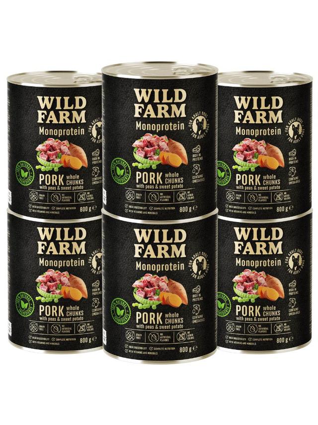 WILD FARM Monoprotein Pork 6x800g hipoalergiczna karma dla psa