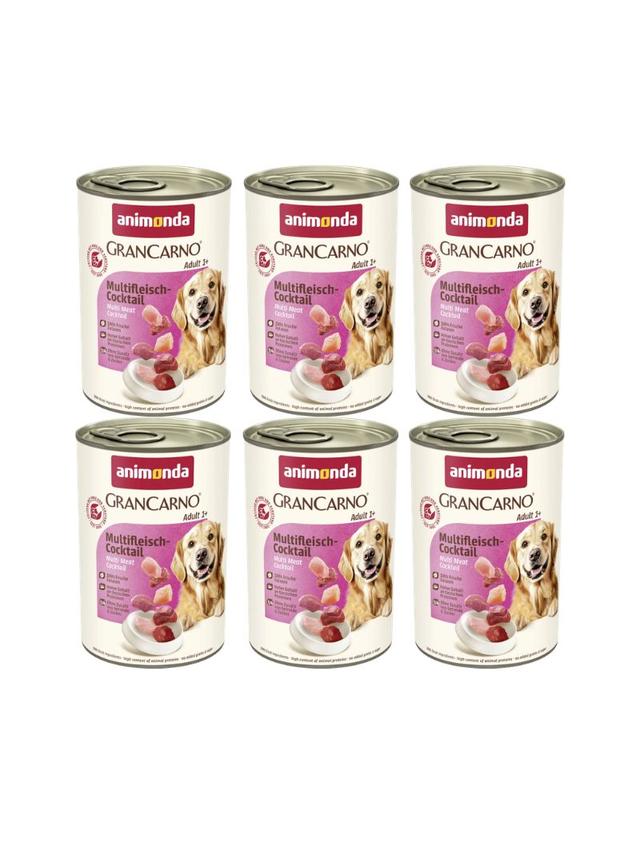 ANIMONDA GranCarno Adult Dog smak: Koktajl mięsny 6x400g