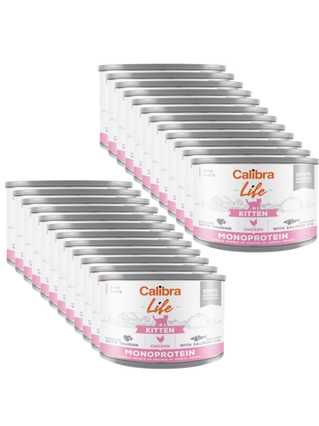 CALIBRA Cat Life Kitten Chicken 24x200g