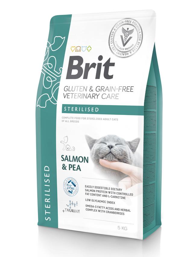 BRIT GF Veterinary Diets Cat Sterilised 5kg Opakowanie uszkodzone (5472)