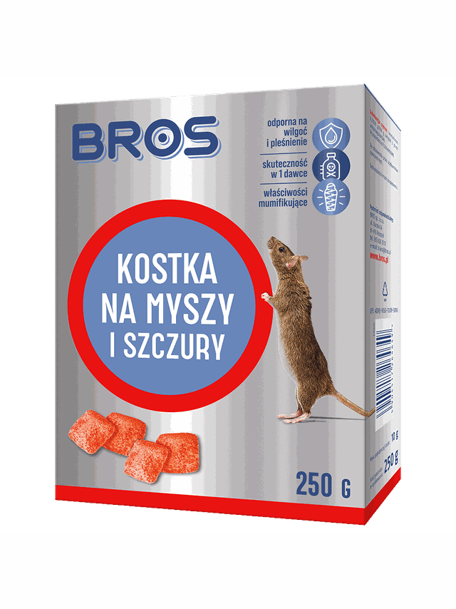 BROS - kostka na myszy i szczury 250g