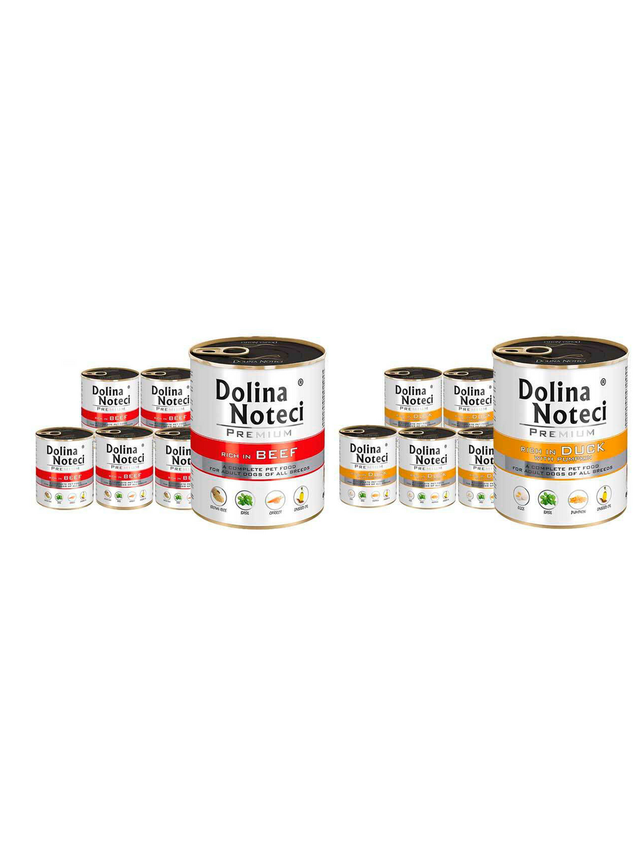 Dolina Noteci PREMIUM bogata w wołowinę i kaczkę z dynią 24x800g