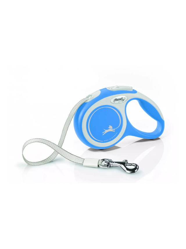 FLEXI Smycz oryginalna New Comfort niebieska L 8m do 50kg- taśma