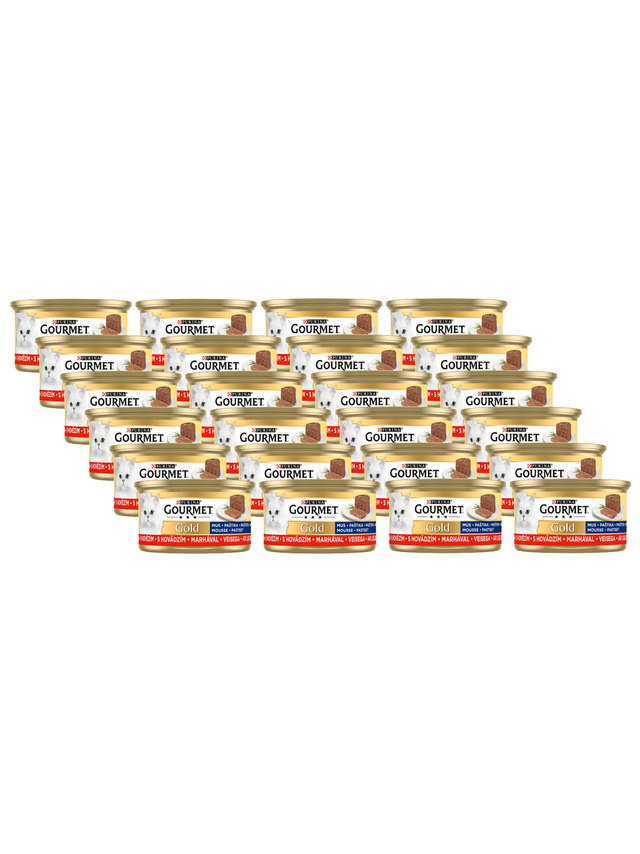 Purina Gourmet Gold mus z wołowiną 24x85g