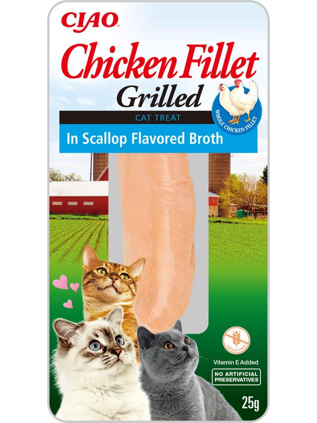 INABA  Chicken Fillet dla kota - Kurczak w bulionie z przegrzebków 25g