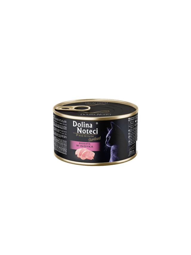 DOLINA NOTECI Premium Sterilised dla kota bogata w indyka 185g