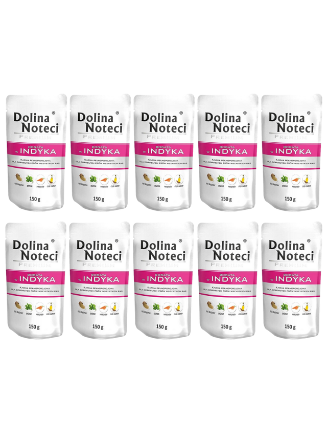 Dolina Noteci PREMIUM bogata w indyka 10x150g