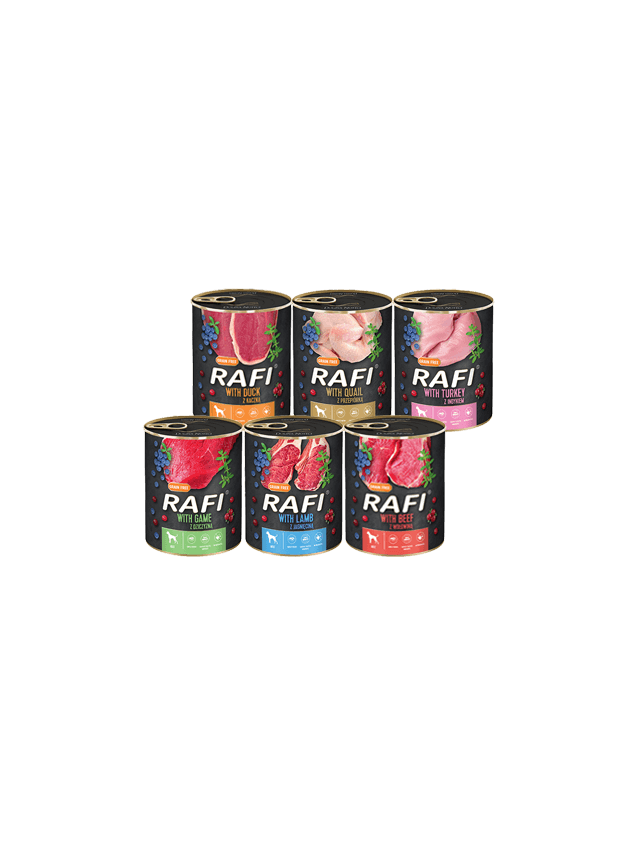 DOLINA NOTECI Rafi dla psa mix smaków 60x400g