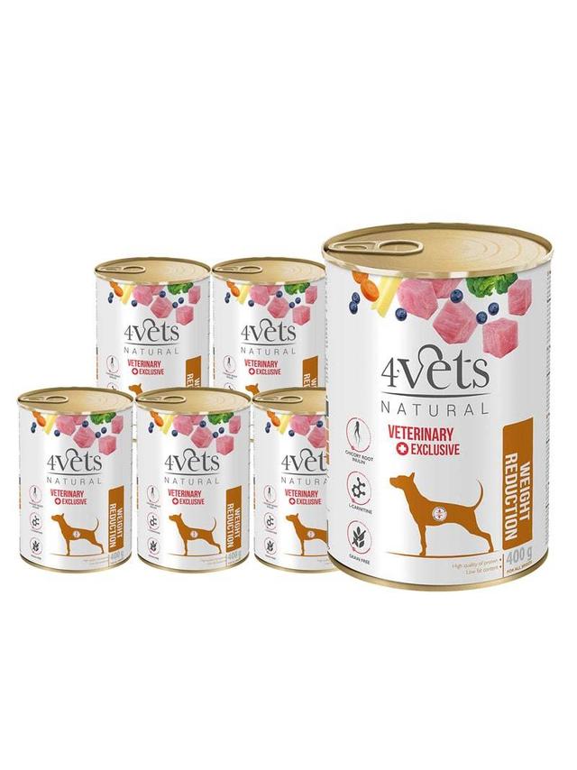4Vets dla psów Weight Reduction 6x400g
