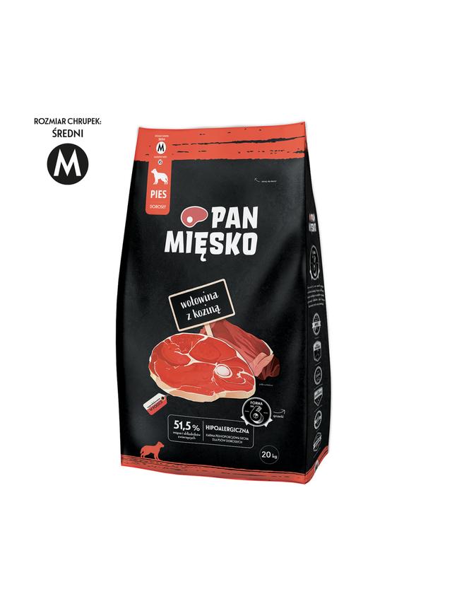 PAN MIĘSKO Wołowina z koziną M 20kg