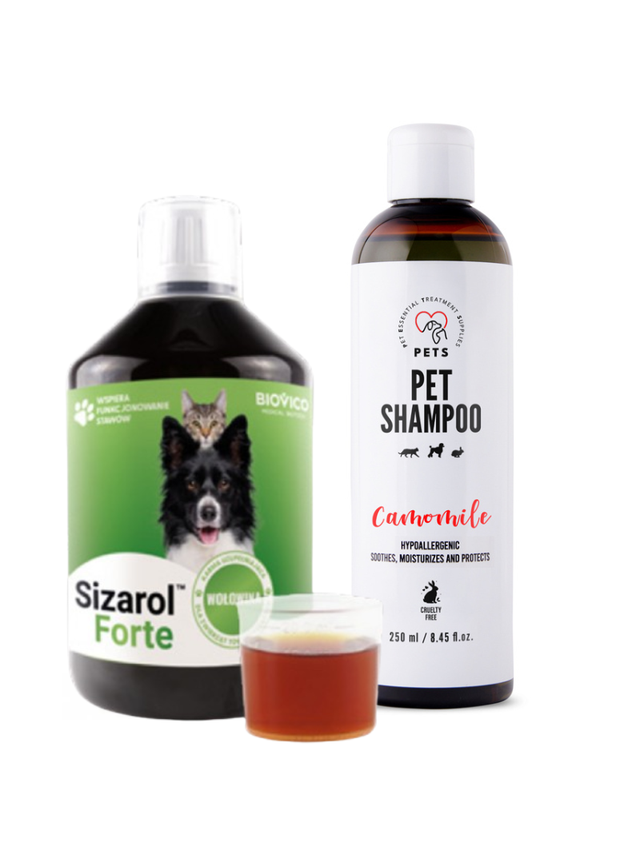 BIOVICO Sizarol Forte 500 ml + PET Shampoo Camomile_Szampon Rumiankowy 250ml Hypoallergenic GRATIS !!!