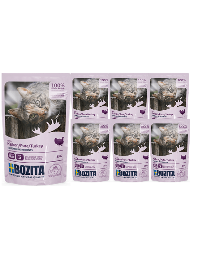 BOZITA Kawałki w sosie z indykiem (saszetka) 12x85g