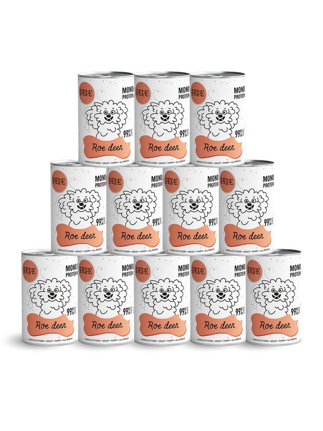 PEPE MONO PROTEIN Roe deer (sarna)  12x400g