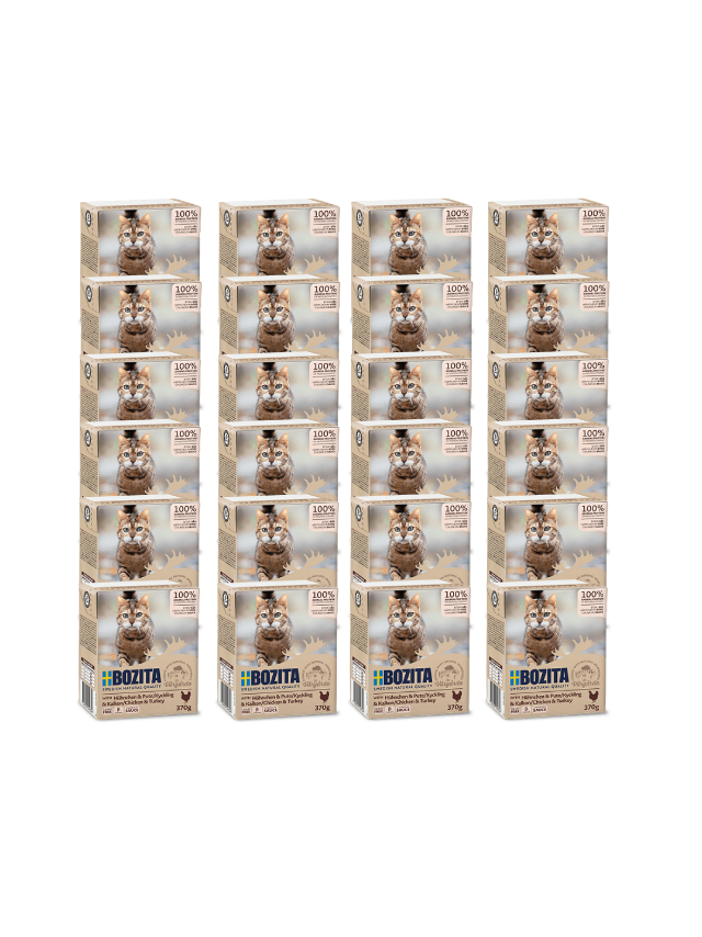 BOZITA Cat Kurczak I Indyk W Sosie 24x370g