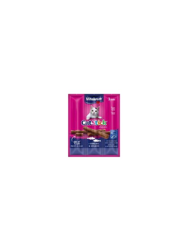 VITAKRAFT Kabanosy Cat Stick z dorszem dla kota 18g