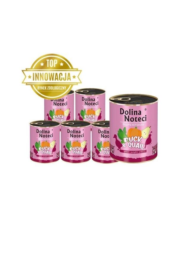 DOLINA NOTECI PREMIUM SUPERFOOD kaczka i przepiórka 6x800g