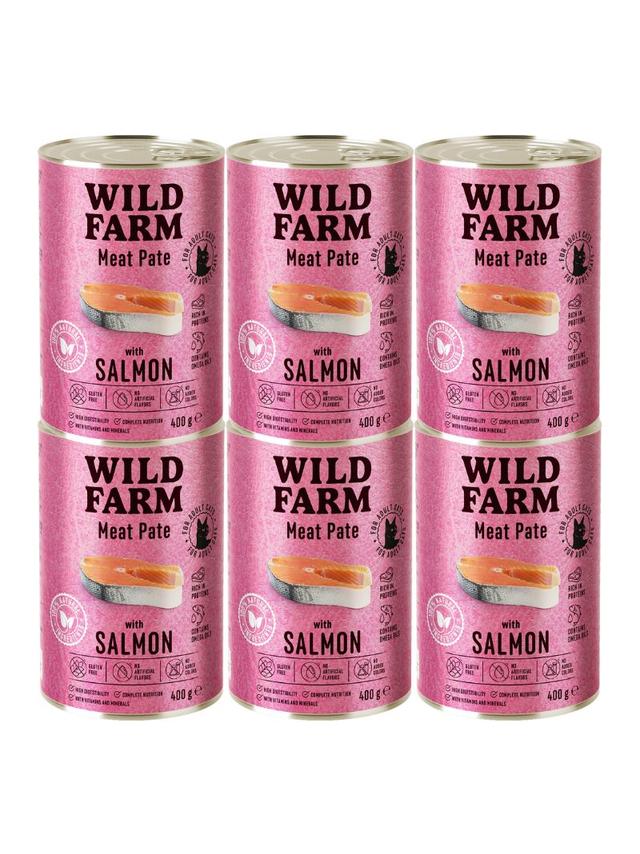 WILD FARM Pate with Salmon 6x400g - bezglutenowa karma dla kota