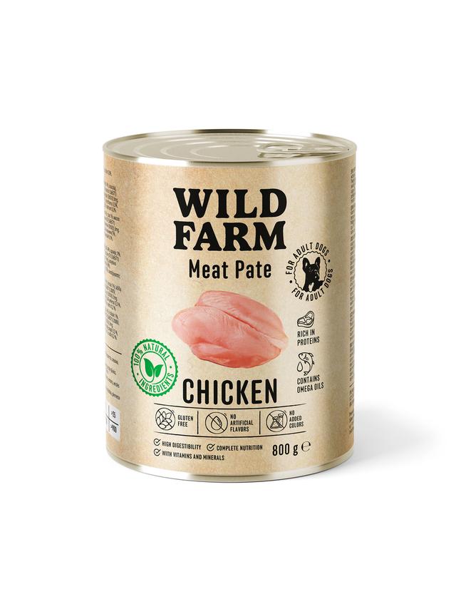 WILD FARM Pate Chicken 800g bezglutenowa karma dla psa