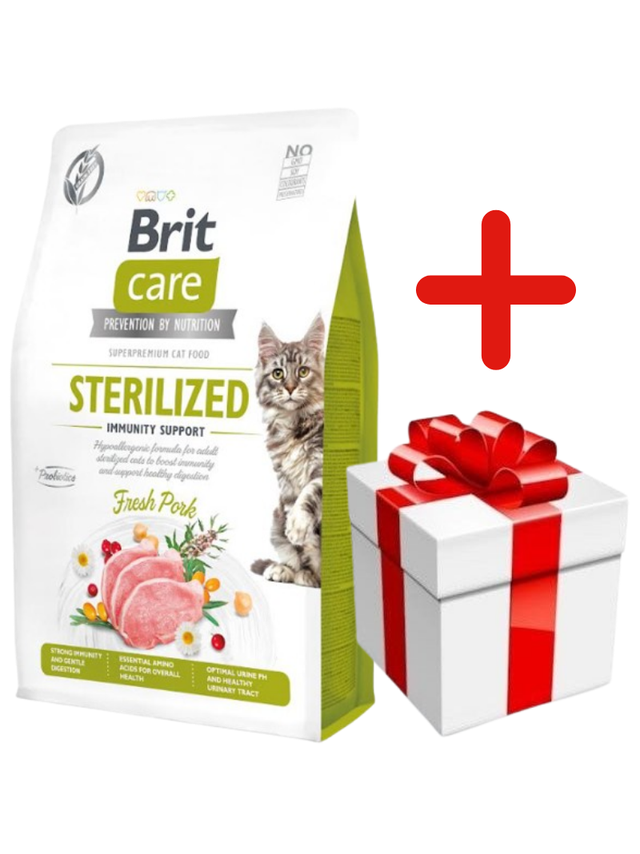 BRIT Care Cat Grain-Free Sterilized Immunity Support 400g + NIESPODZIANKA DLA KOTA GRATIS!!