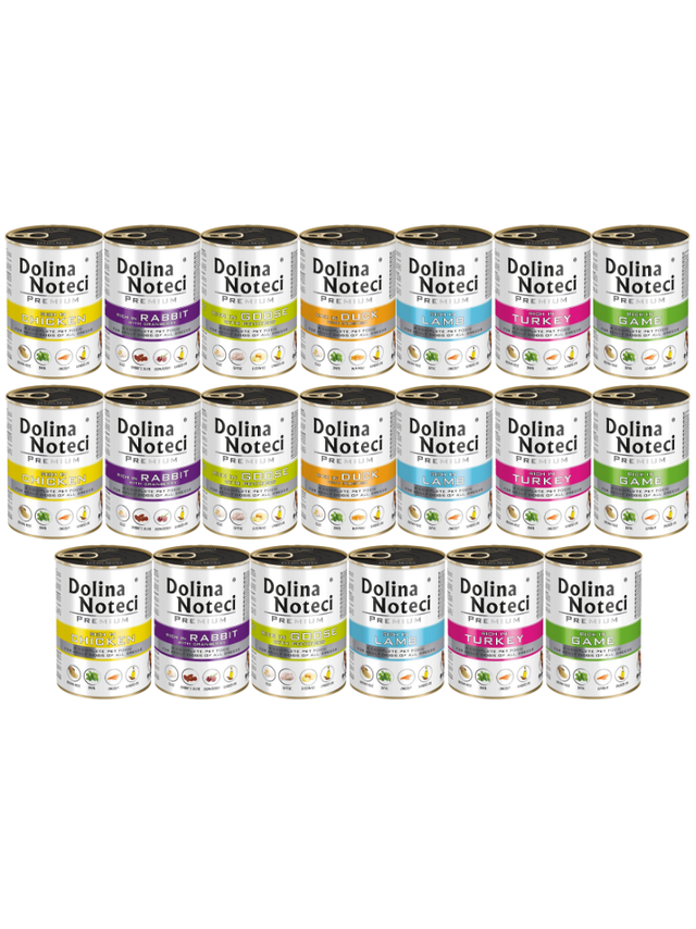 Dolina Noteci PREMIUM mix smaków bez ryb 20x400g