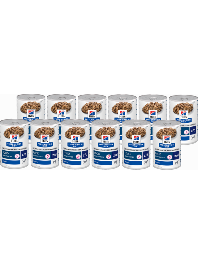HILL'S PD Prescription Diet Canine z/d Food Sensitivities 12x370g - puszka