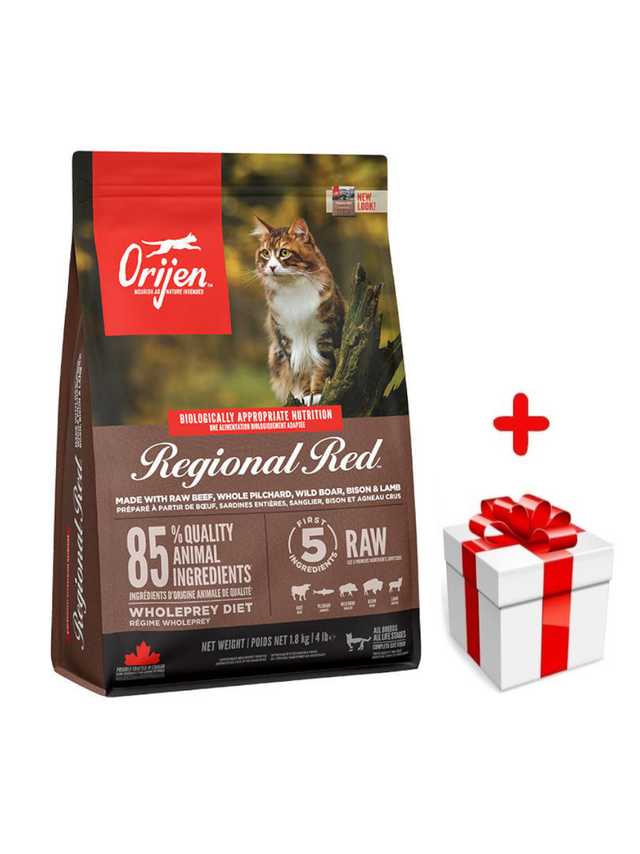 ORIJEN Regional Red Cat 1,8kg + niespodzianka dla kota