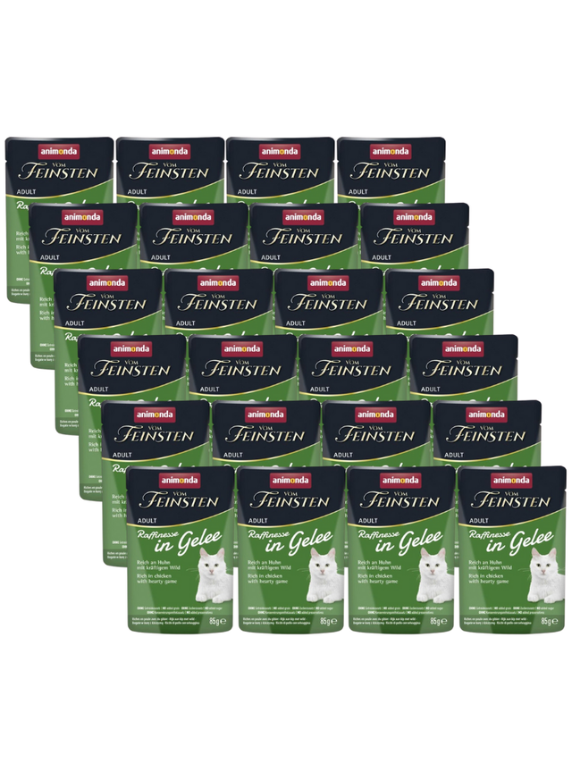 ANIMONDA Vom Feinsten Raffinesse kurczak z dziczyzną w galarecie 24x85g