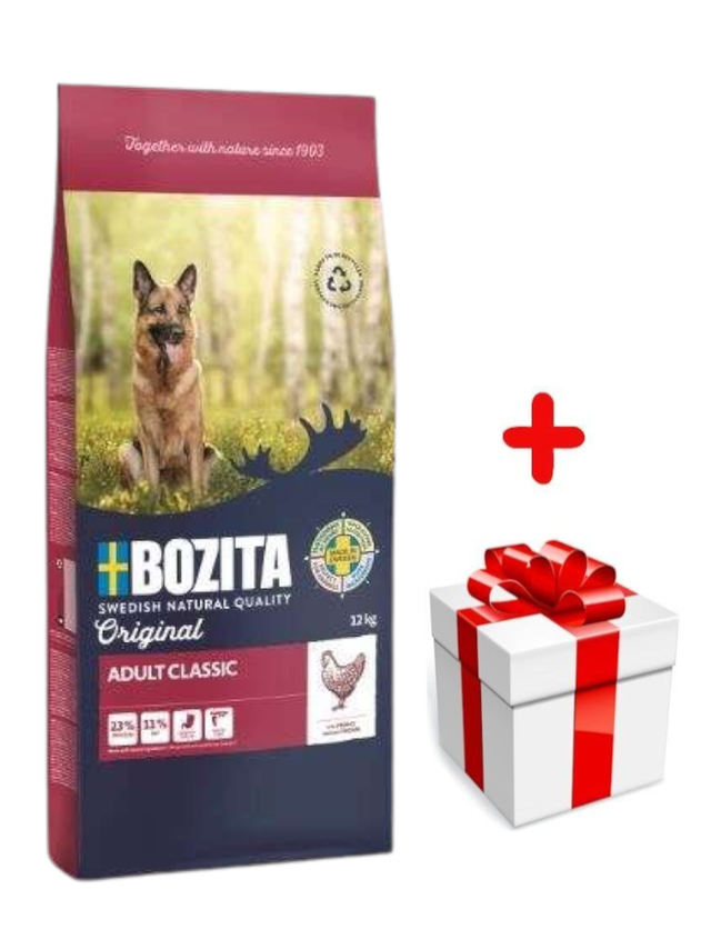 BOZITA Original Adult Classic 12kg + niespodzianka dla psa GRATIS!