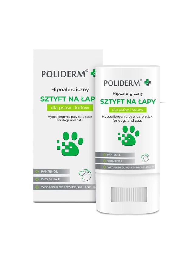 POLIDERM® SZTYFT NA ŁAPY – hipoalergiczny sztyft na łapy dla psa i kota 14,5 g