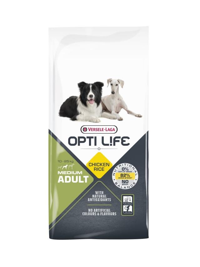 VERSELE-LAGA Opti Life Adult Medium 12,5kg/Opakowanie uszkodzone (9981, 1038,1226,3979) !!!