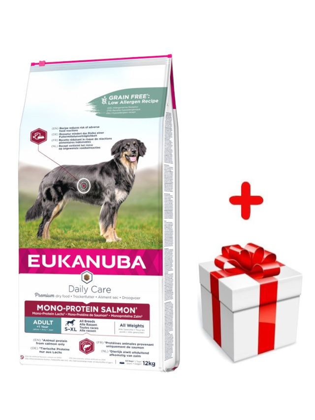 EUKANUBA Mono-Protein Salmon 12kg + niespodzianka dla psa GRATIS!