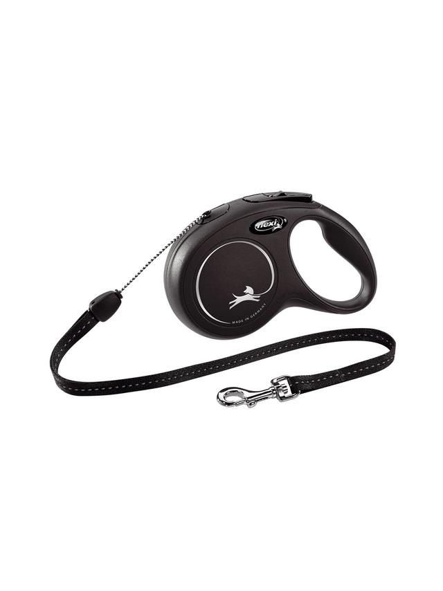 FLEXI Smycz oryginalna New Classic S czarna - 8m do 12kg - linka