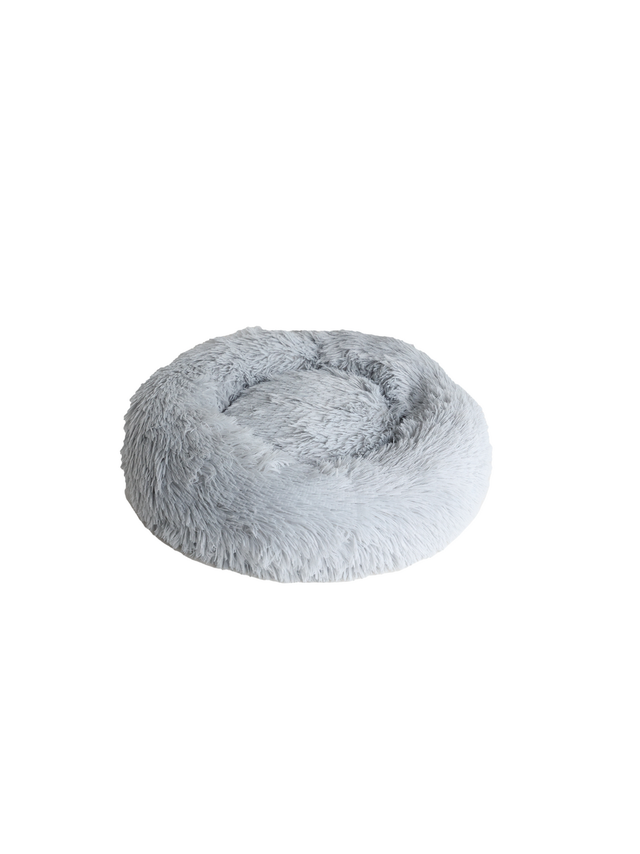 SNAPPY legowisko dla zwierząt przytulne donut szary S 50x50x15cm