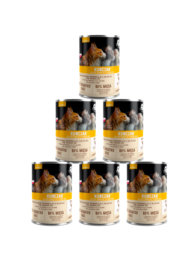 PetRepublic kawałki w sosie z kurczakiem(steril) 6x400g