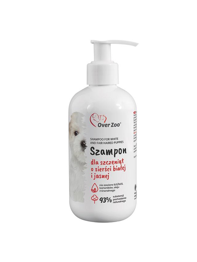 OVER ZOO Szampon dla szczeniąt o jasnej/białej sierści 250ml