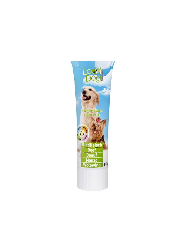 Lovi Dog Snack Creme Pate Beef - pasztet dla psa w tubce, z wołowiną i witaminami 90g