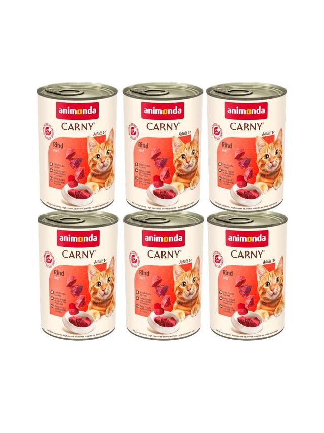 ANIMONDA Cat Carny Adult smak: wołowina 6 x 400g