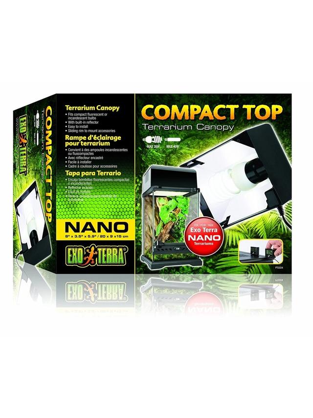 EXOTERRA Oprawa oświetleniowa Compact Top NANO 20x9x15cm