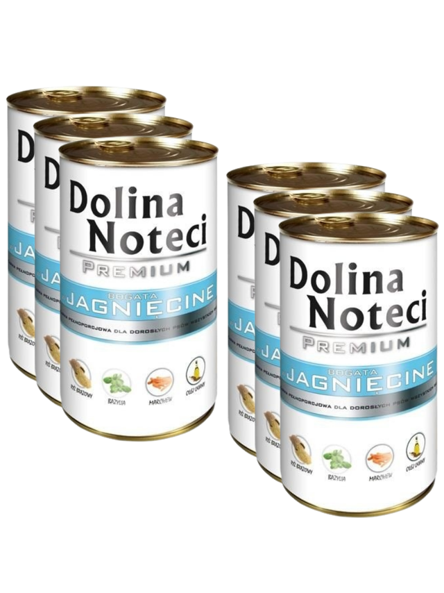 Dolina Noteci PREMIUM bogata w jagnięcinę 6 x 400g