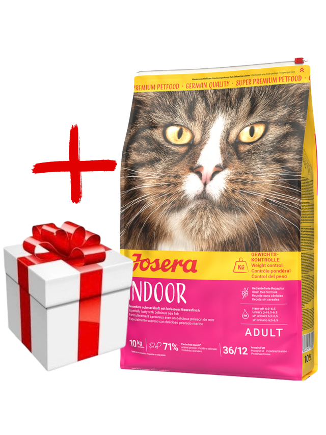JOSERA Indoor 10kg  + niespodzianka dla kota GRATIS!