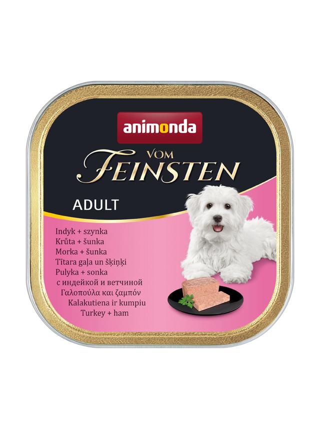 ANIMONDA Dog Vom Feinsten Adult indyk z szynką 150g