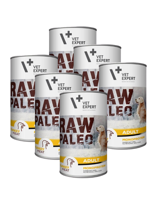 Vetexpert RAW PALEO adult turkey 6x400g - indyk puszka